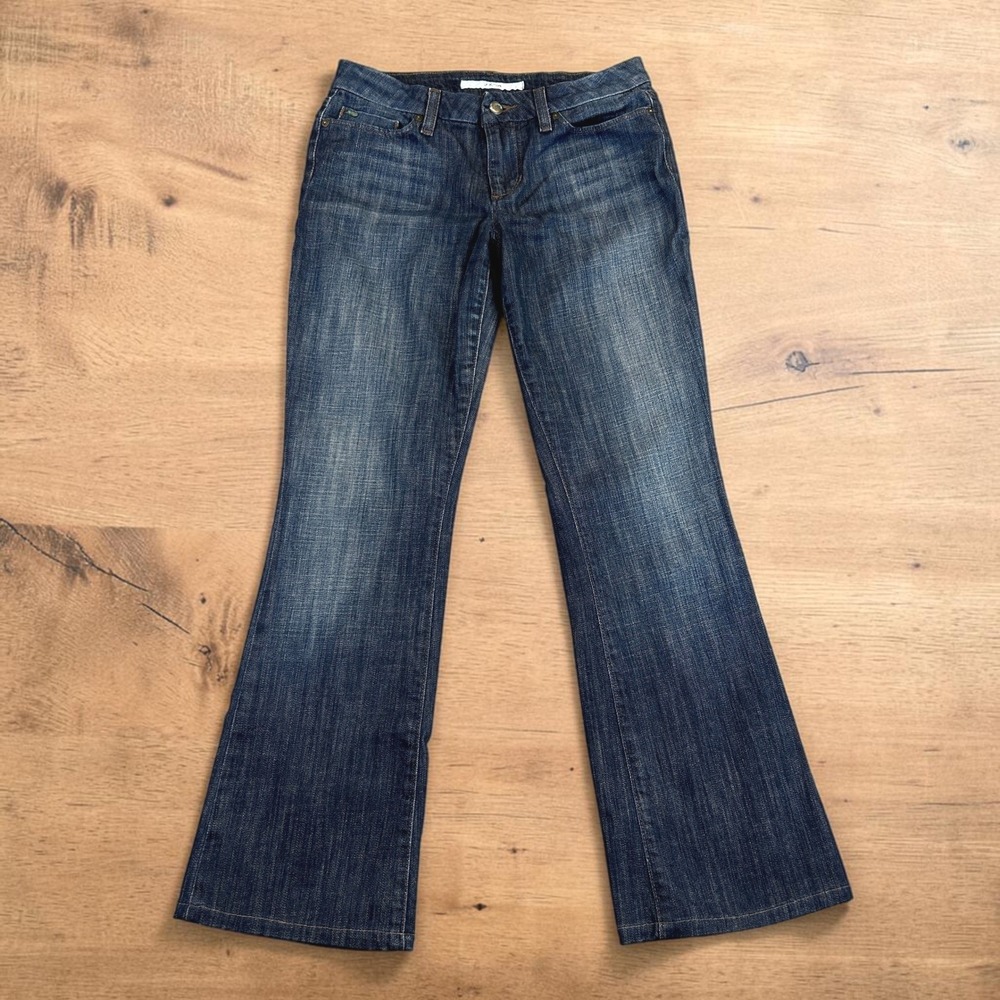 Joe's Jeans Womens 28 Blue Dark Wash Honey Low Rise Curvy Bootcut Stretch Denim